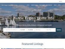 Tablet Screenshot of barrieregionhomeinfo.com